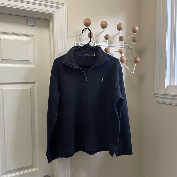 Ralph Lauren Other - Ralph Lauren 1/4 Zip Up Pull Over - Dark Grey - Size M